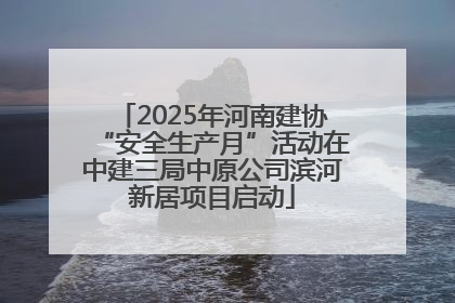 2025年河南建协“安全生产月”活动在中建三局中原公司滨河新居项目启动