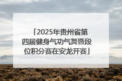 2025年贵州省第四届健身气功气舞暨段位积分赛在安龙开赛
