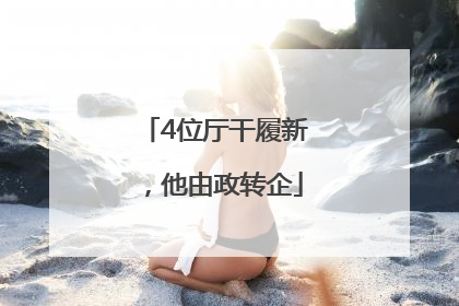 4位厅干履新，他由政转企