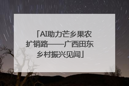 AI助力芒乡果农扩销路——广西田东乡村振兴见闻