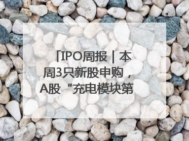 IPO周报｜本周3只新股申购，A股“充电模块第一股”来了