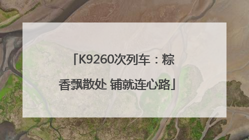 K9260次列车：粽香飘散处 铺就连心路