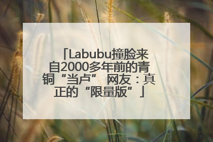 Labubu撞脸来自2000多年前的青铜“当卢” 网友：真正的“限量版”