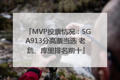 MVP投票情况：SGA913分高票当选 老詹、库里排名前十